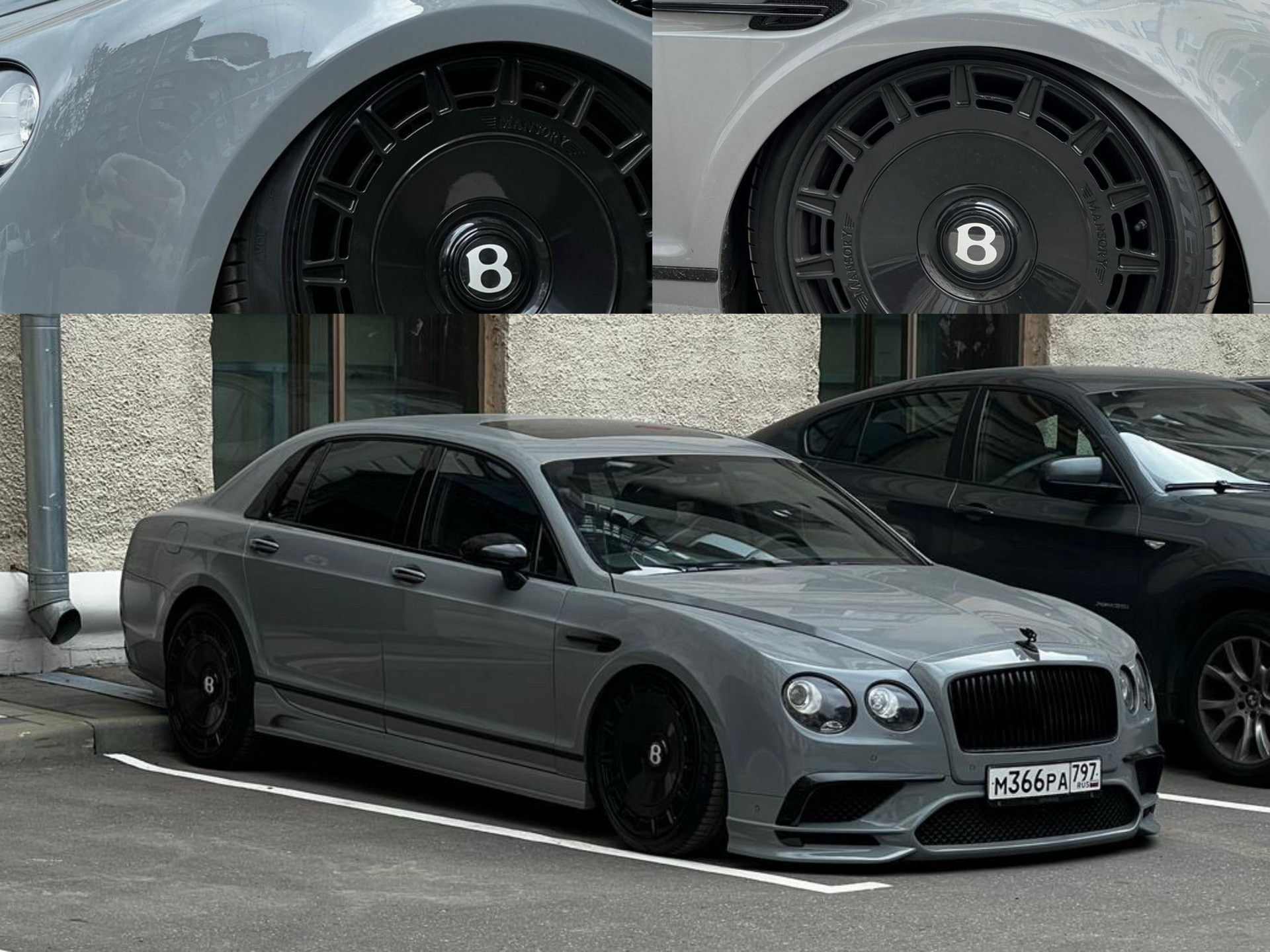Bentley Flying Spur 2007 — установка компонентов пневмоподвески